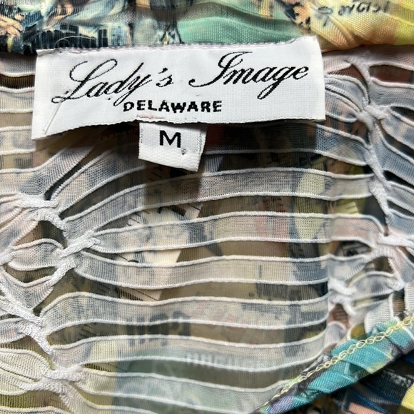 Lady’s Image Delaware Graphic 3/4 Sleeve Button Down Shirt - Picture 5 of 5